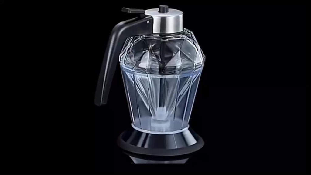 Pot à miel avec support et louche - Distributeur de miel et sirop motif nid d'abeille - Accessoire cuisine avec couvercle - Cuisine Chez Nadine