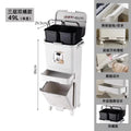 Poubelle de Cuisine Grande Capacité 32L avec Couvercle - Séparation Sec et Humide pour Usage Domestique et Nettoyage - Cuisine Chez Nadine