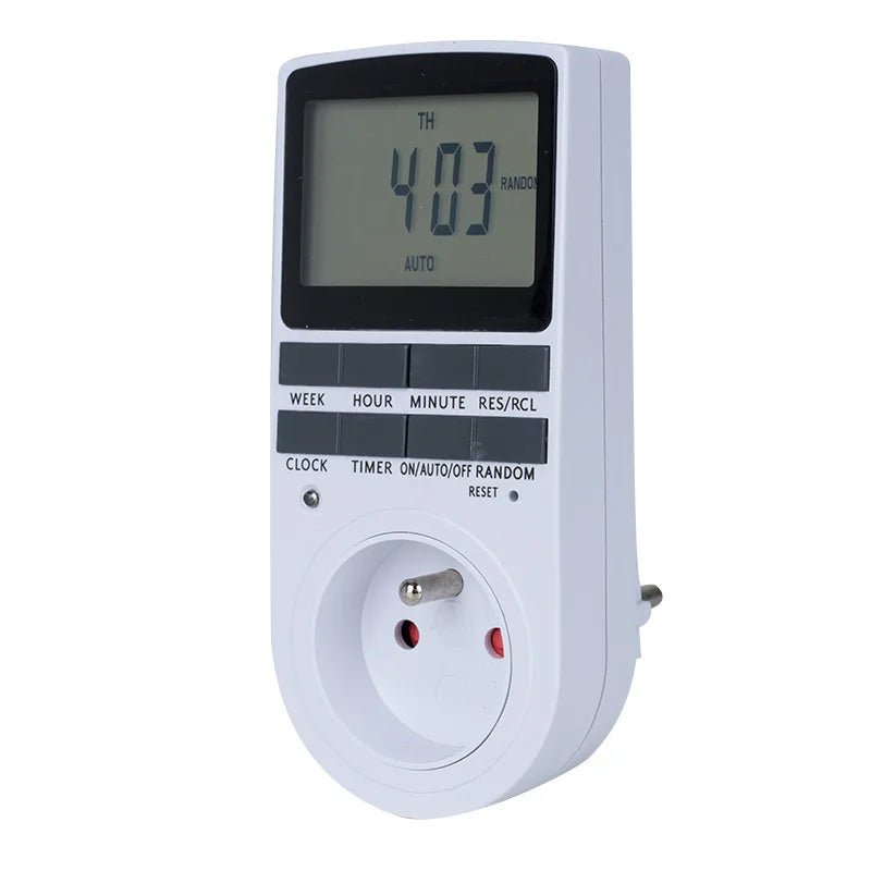 Prise Programmable Numérique EU - Minuterie Électronique pour Électroménagers - Cuisine Chez Nadine