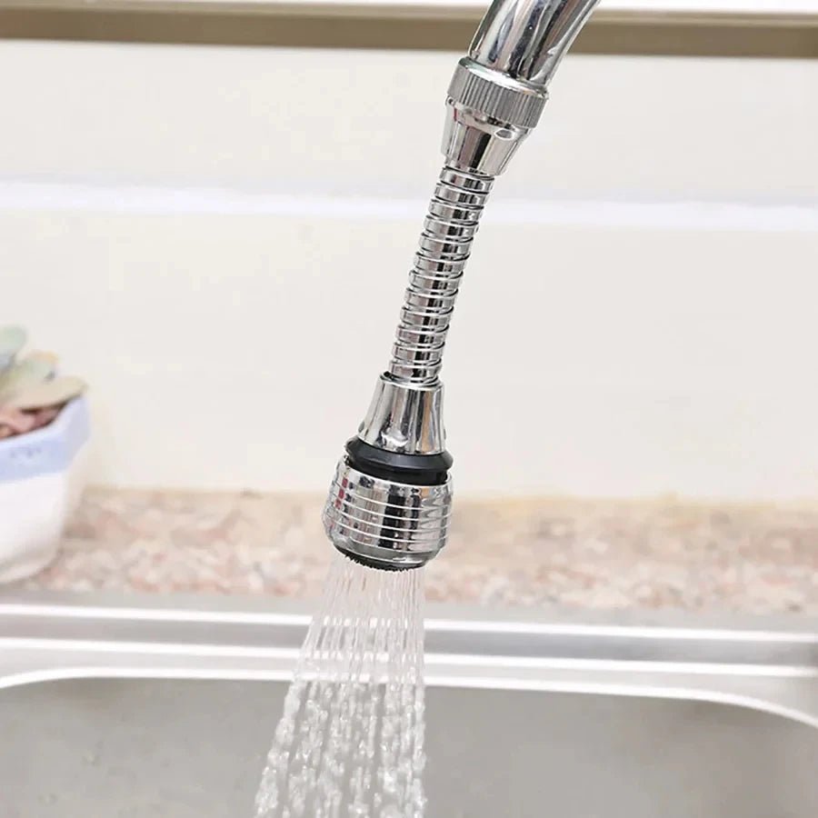 Prolongateur de Robinet en Acier Inoxydable Économiseur d'Eau Rotatif Anti - Éclaboussures - Aérateur Extensible pour Cuisine - Cuisine Chez Nadine