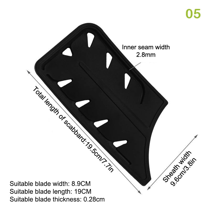 Protège - Lames pour Couteaux de Cuisine 3 - 8 Pouces - Étuis Plastique Noir Protecteurs de Lame Accessoire Sécurité - Cuisine Chez Nadine