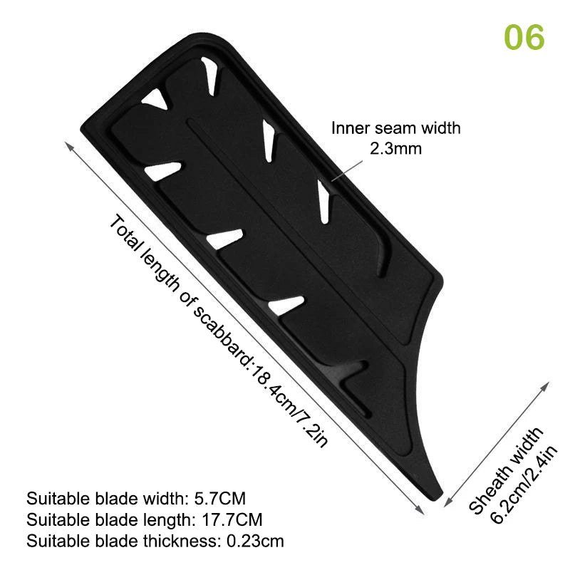 Protège - Lames pour Couteaux de Cuisine 3 - 8 Pouces - Étuis Plastique Noir Protecteurs de Lame Accessoire Sécurité - Cuisine Chez Nadine