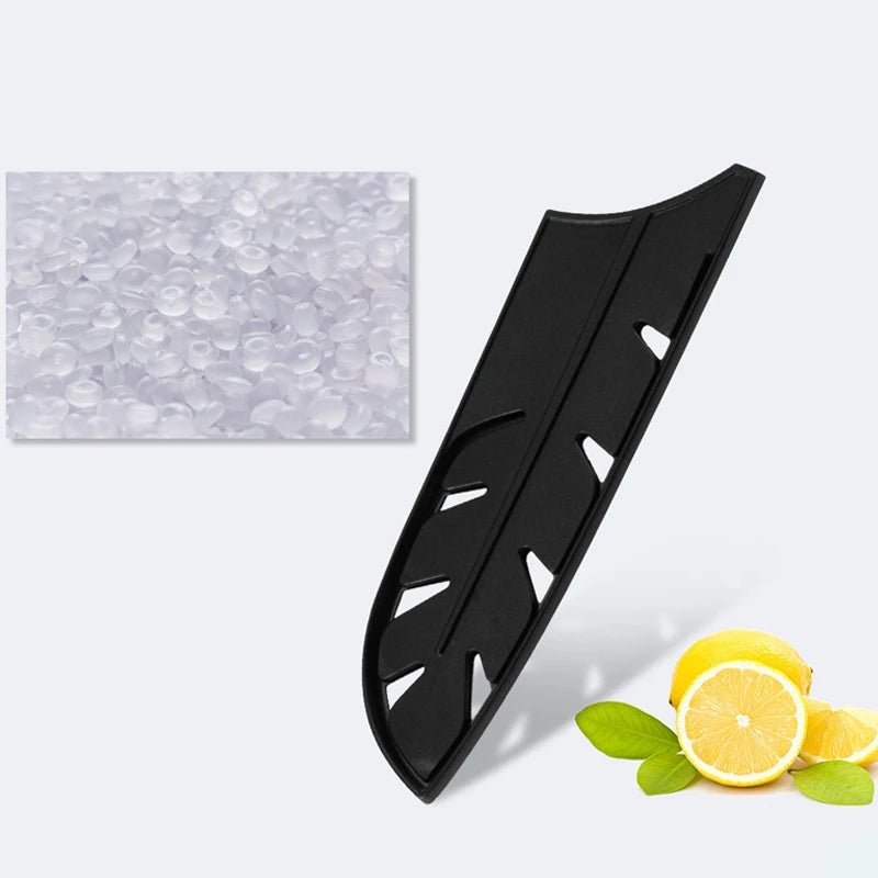 Protège - Lames pour Couteaux de Cuisine 3 - 8 Pouces - Étuis Plastique Noir Protecteurs de Lame Accessoire Sécurité - Cuisine Chez Nadine