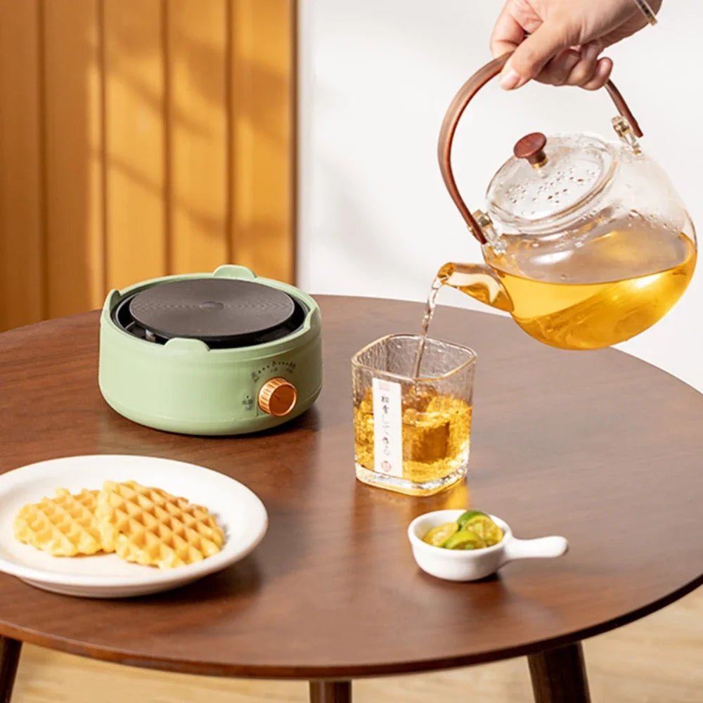 Réchaud Électrique Multifonction 500W - Base Chauffante Ajustable pour Café et Cuisine - Cuisine Chez Nadine