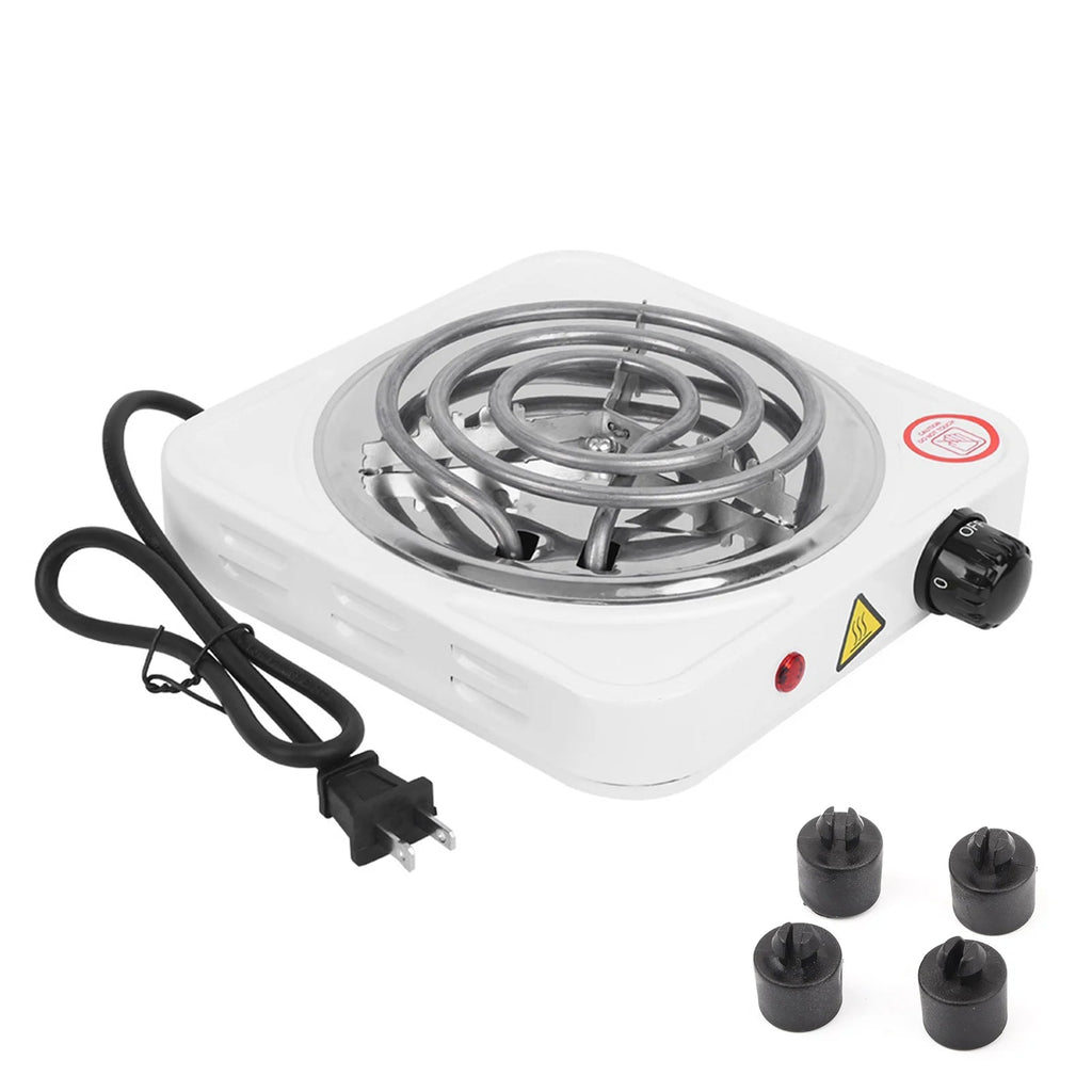 Réchaud Électrique Portable 1000W en Acier Inoxydable - Plaque de Cuisson Simple - Cuisine Chez Nadine