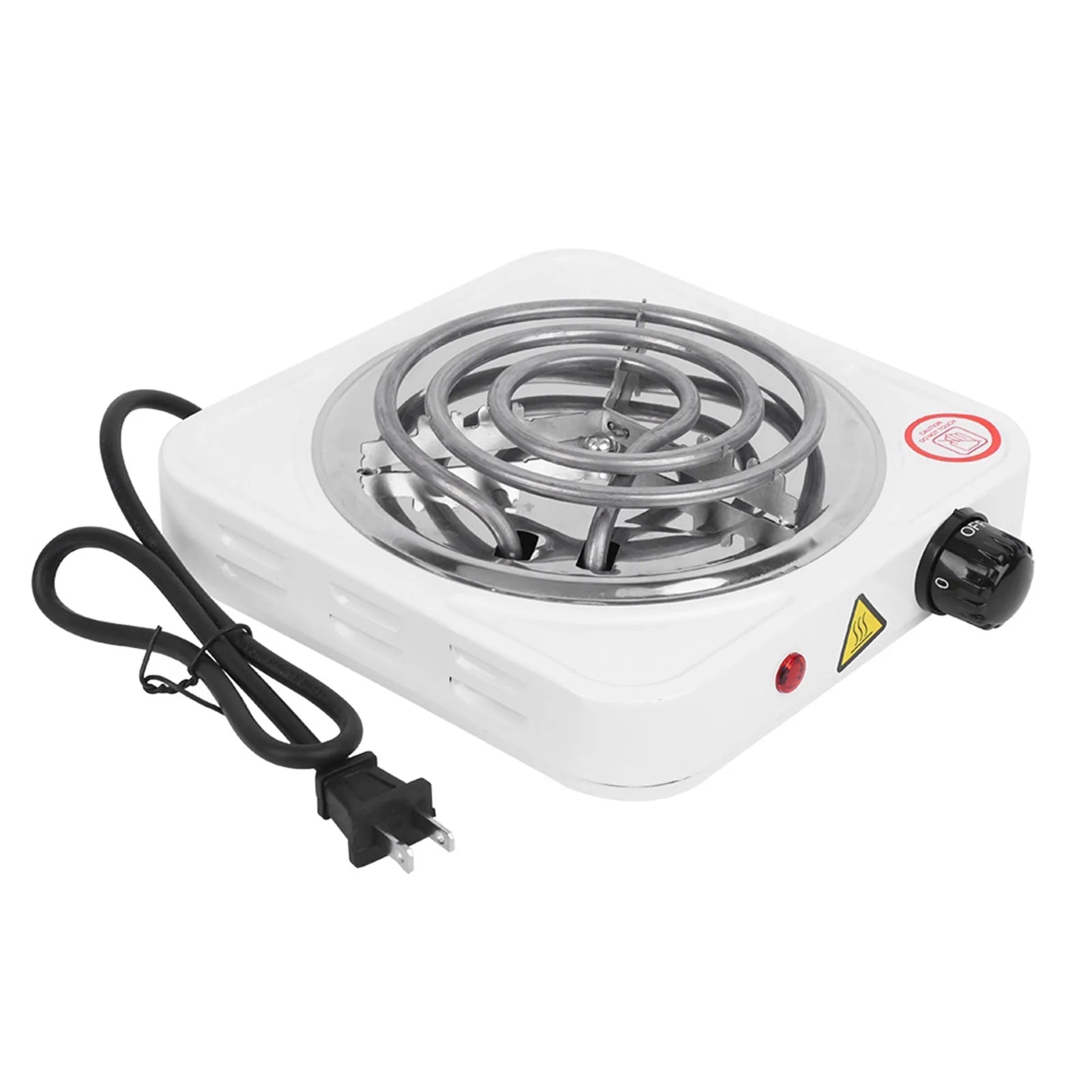Réchaud Électrique Portable 1000W en Acier Inoxydable - Plaque de Cuisson Simple - Cuisine Chez Nadine
