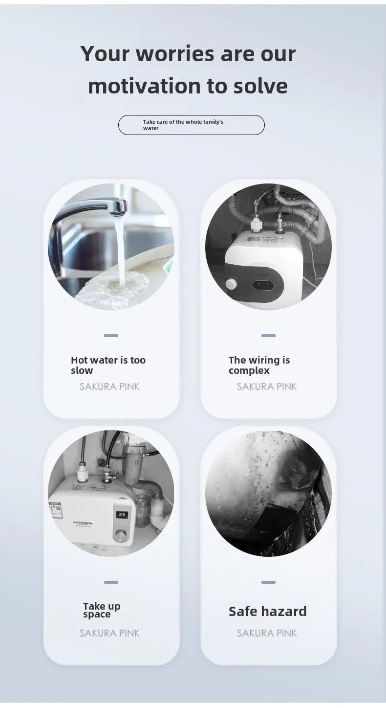 Robinet Chauffe - Eau Instantané Électrique 3000W avec Affichage de Température - Eau Chaude Immédiate pour Cuisine - Cuisine Chez Nadine