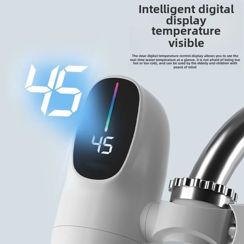 Robinet Chauffe - Eau Instantané Électrique 3000W avec Affichage de Température - Eau Chaude Immédiate pour Cuisine - Cuisine Chez Nadine