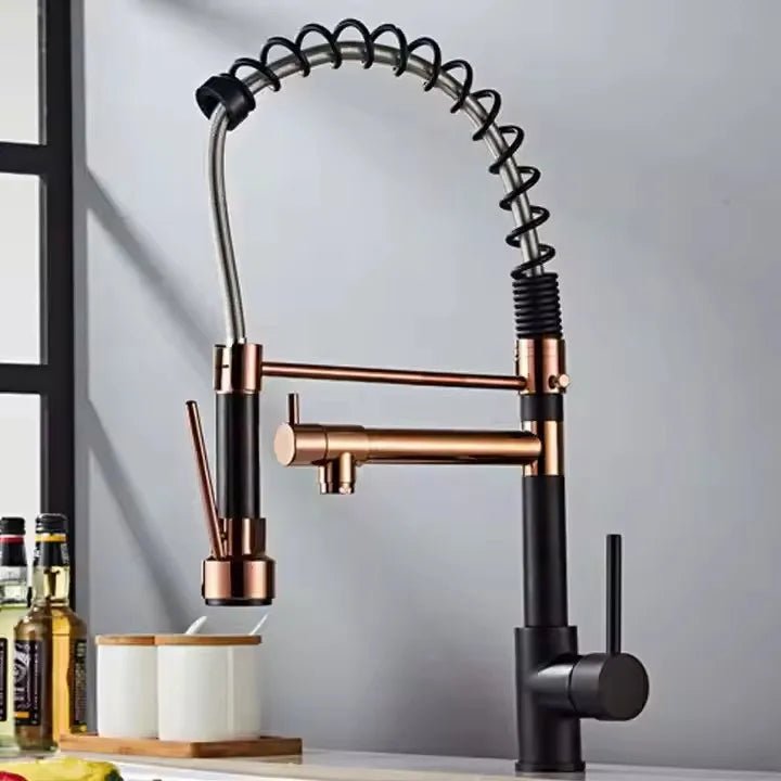 Robinet de Cuisine en Inox – Douchette Extractible, Pivotant 360°, 6 Finitions - Cuisine Chez Nadine