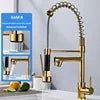 Robinet de Cuisine en Inox – Douchette Extractible, Pivotant 360°, 6 Finitions - Cuisine Chez Nadine