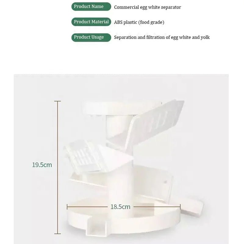 Séparateur de Blancs d’Œufs Commercial – Machine Électrique pour Pâtisserie et Restauration - Cuisine Chez Nadine