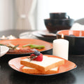 Service de vaisselle 16 pièces - Assiettes carrées, bols et tasses pour 4 personnes - Style moderne - Cuisine Chez Nadine