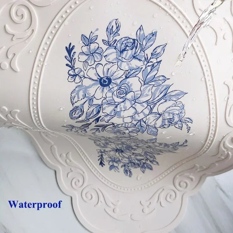 Set de Table en Silicone Motif Rétro Floral - Napperon Imperméable pour Cuisine et Salle à Manger - Cuisine Chez Nadine