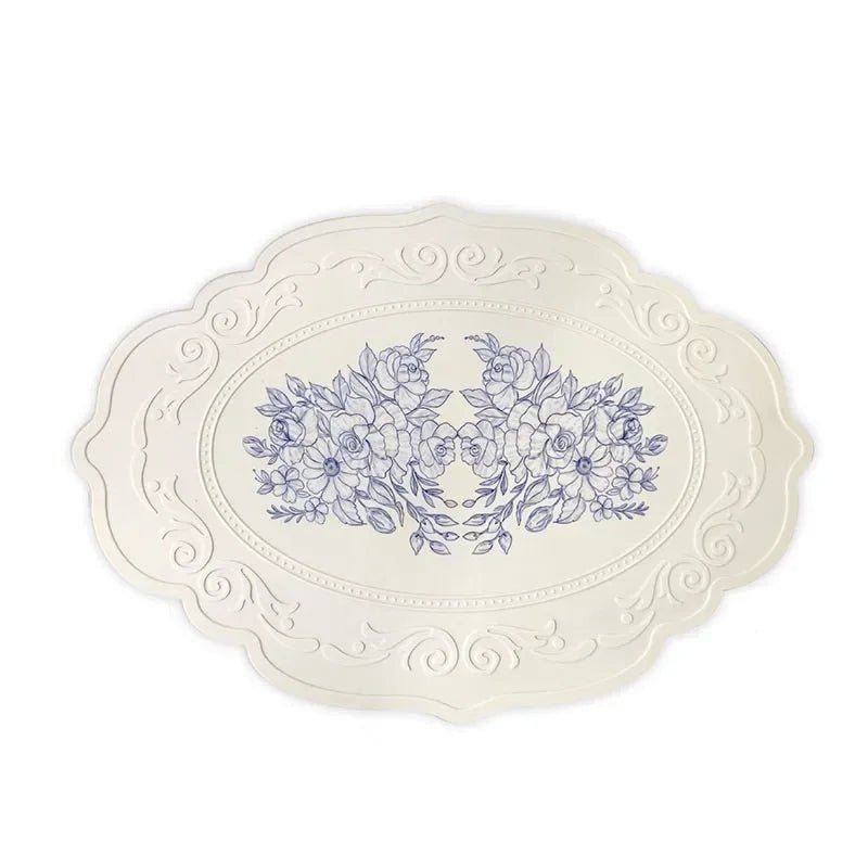 Set de Table en Silicone Motif Rétro Floral - Napperon Imperméable pour Cuisine et Salle à Manger - Cuisine Chez Nadine