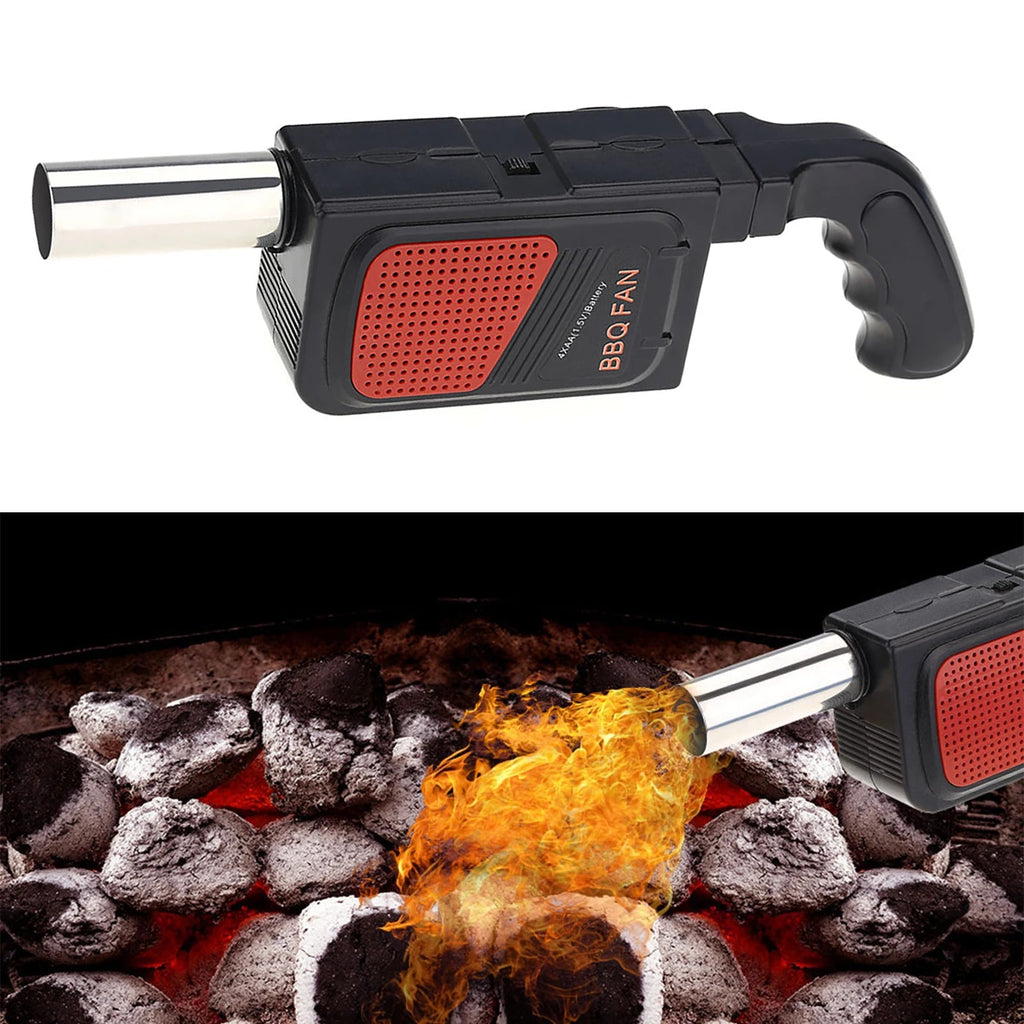 Souffleur Électrique Portable pour BBQ - Ventilateur À Main pour Barbecue, Camping et Grillades Extérieures - Cuisine Chez Nadine