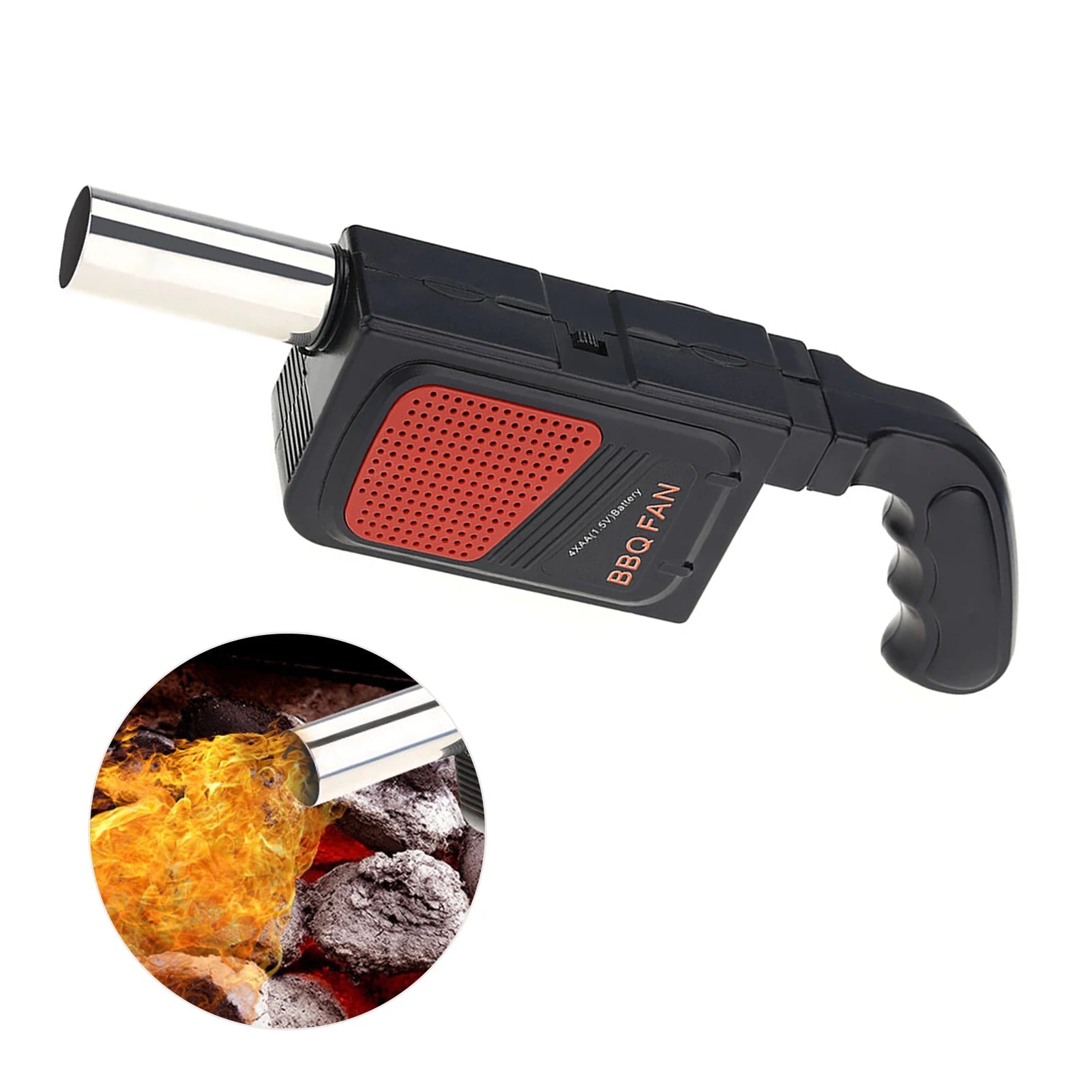 Souffleur Électrique Portable pour BBQ - Ventilateur À Main pour Barbecue, Camping et Grillades Extérieures - Cuisine Chez Nadine