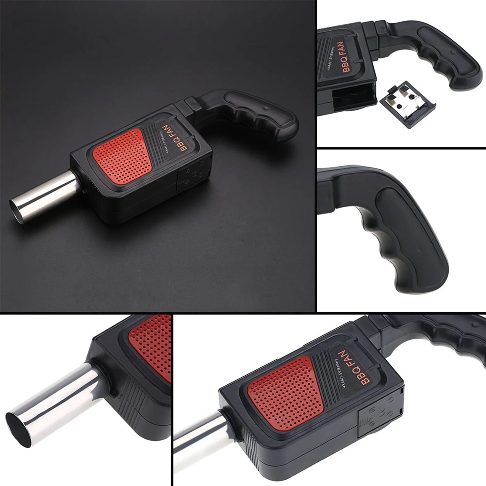 Souffleur Électrique Portable pour BBQ - Ventilateur À Main pour Barbecue, Camping et Grillades Extérieures - Cuisine Chez Nadine