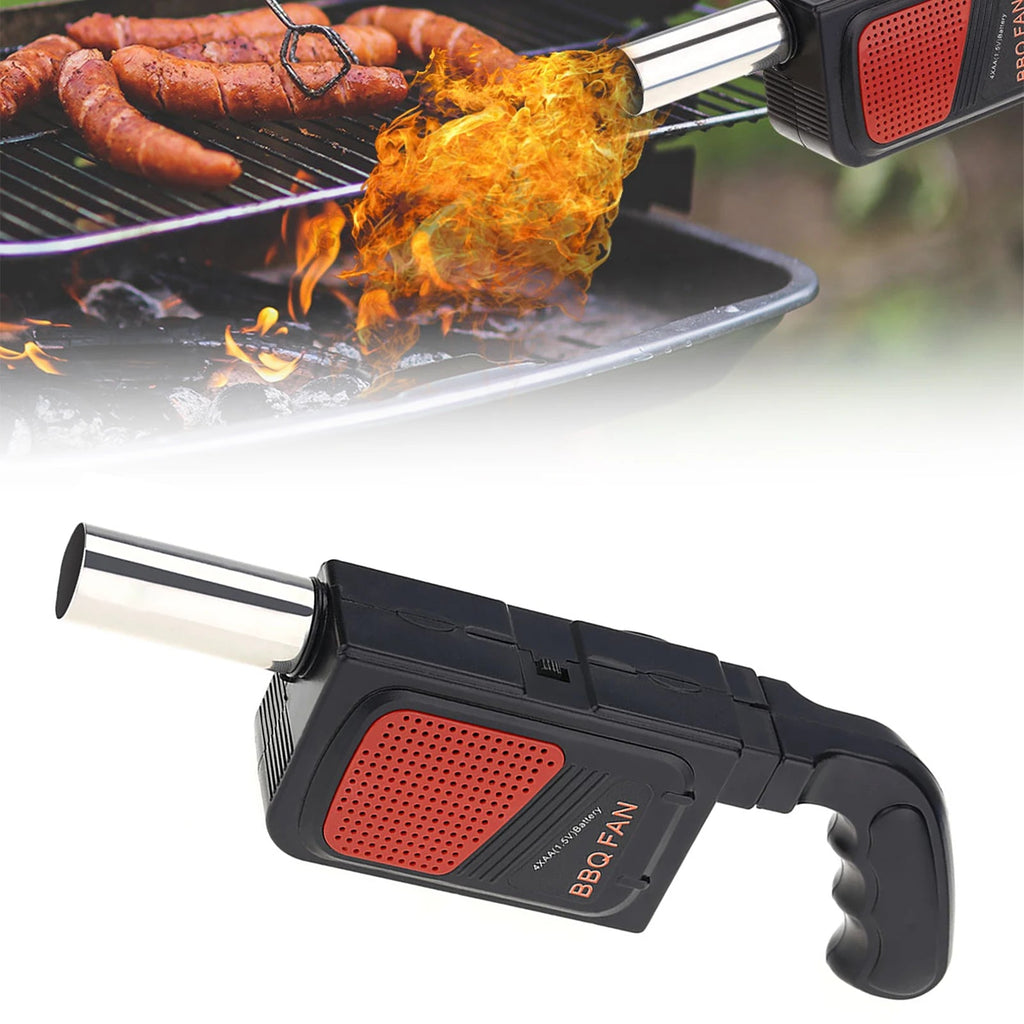 Souffleur Électrique Portable pour BBQ - Ventilateur À Main pour Barbecue, Camping et Grillades Extérieures - Cuisine Chez Nadine