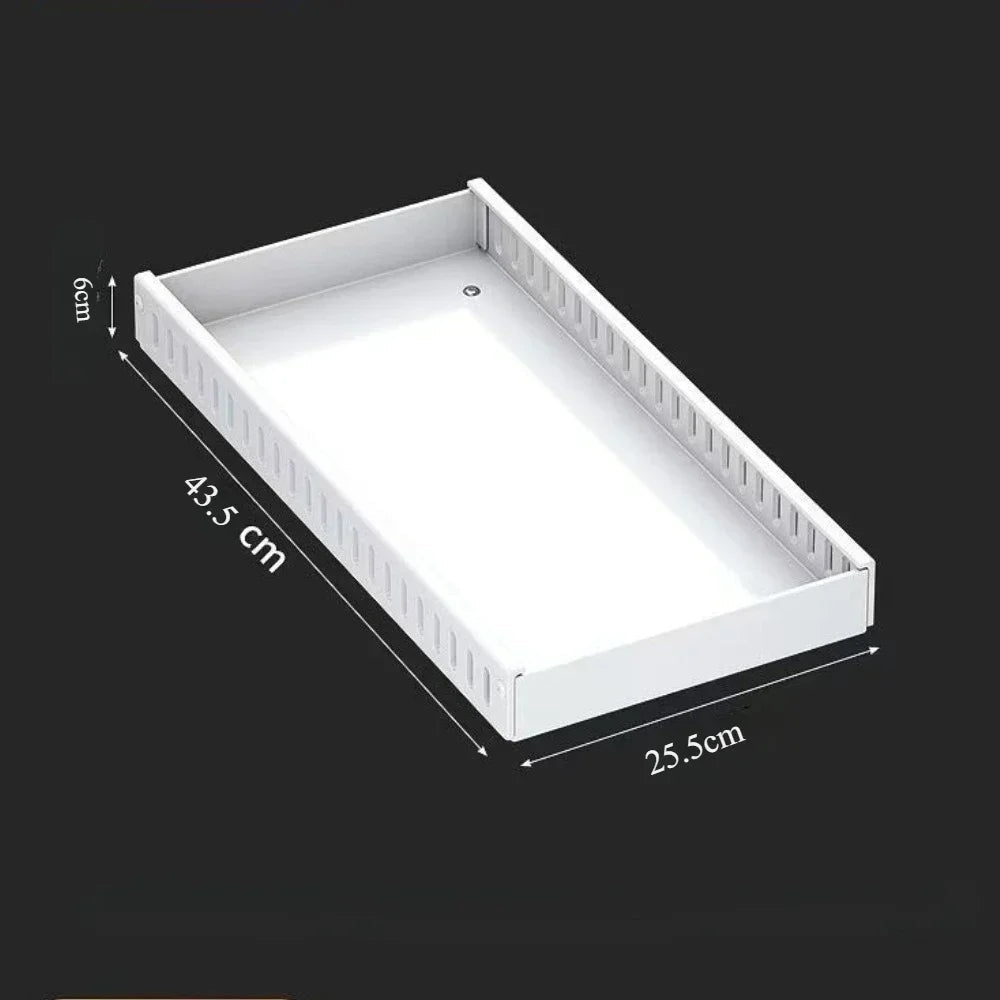 Support à Casseroles Coulissant en Inox – Plateau d’Armoire Réglable avec Séparateurs, 4 Couleurs - Cuisine Chez Nadine