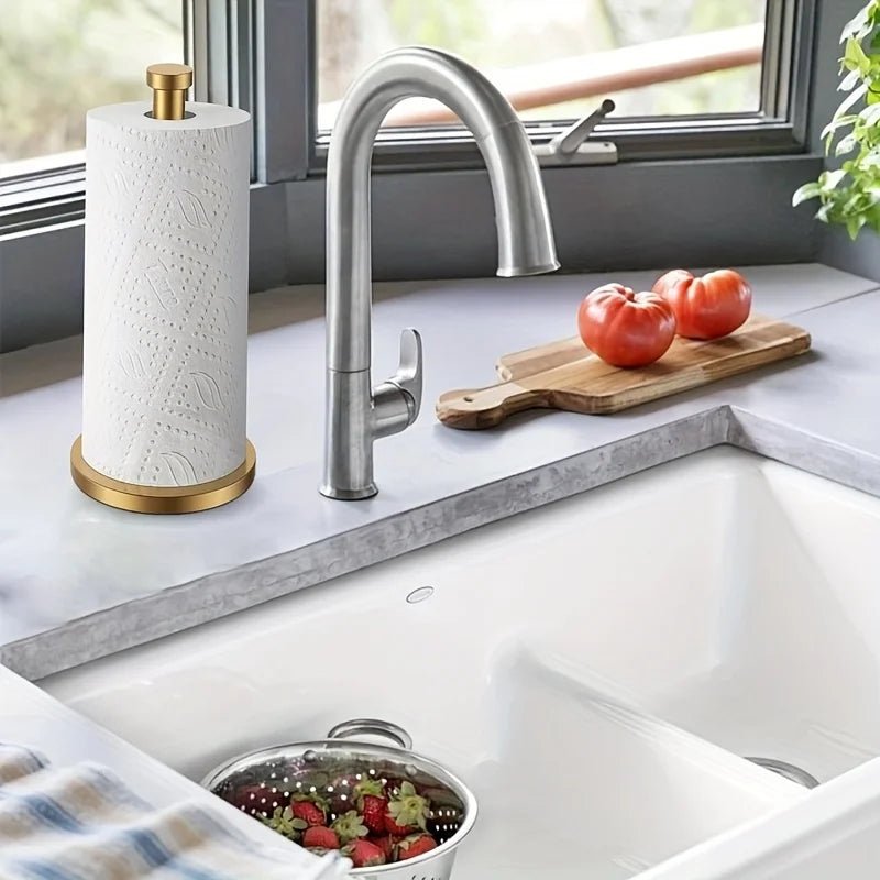 Support à essuie - tout sur pied en acier inoxydable - Design moderne pour cuisine - Cuisine Chez Nadine