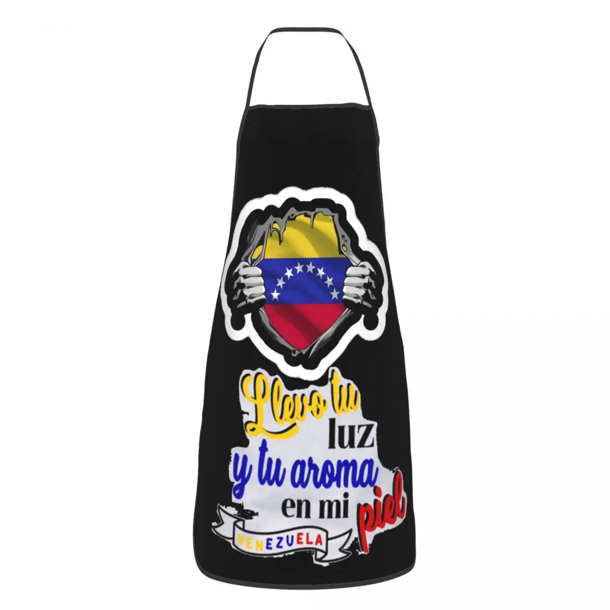 Tablier Arepas Venezuela en PVC - Tablier de Cuisine sans Manches pour Homme et Femme - Cuisine Chez Nadine