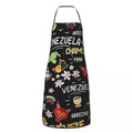 Tablier Arepas Venezuela en PVC - Tablier de Cuisine sans Manches pour Homme et Femme - Cuisine Chez Nadine