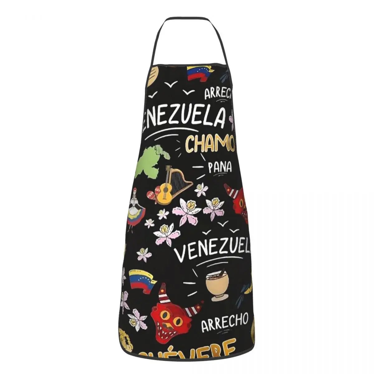 Tablier Arepas Venezuela en PVC - Tablier de Cuisine sans Manches pour Homme et Femme - Cuisine Chez Nadine