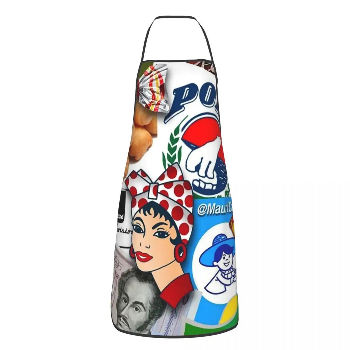 Tablier Arepas Venezuela en PVC - Tablier de Cuisine sans Manches pour Homme et Femme - Cuisine Chez Nadine