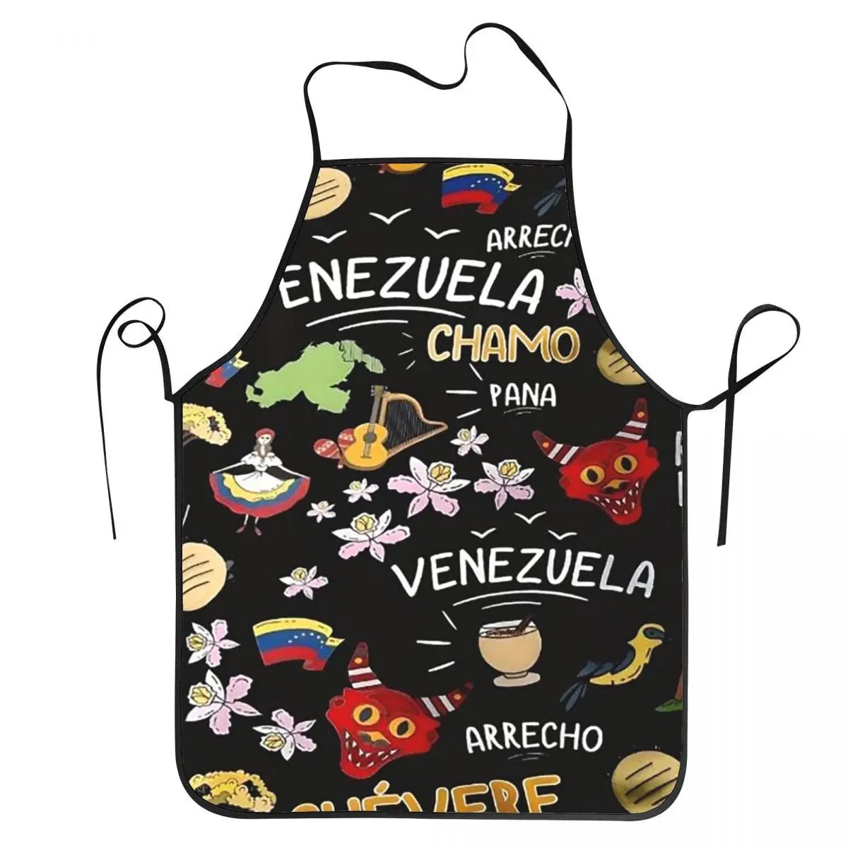 Tablier Arepas Venezuela Imperméable en PVC - Tablier de Cuisine pour Homme et Femme - Cuisine Chez Nadine
