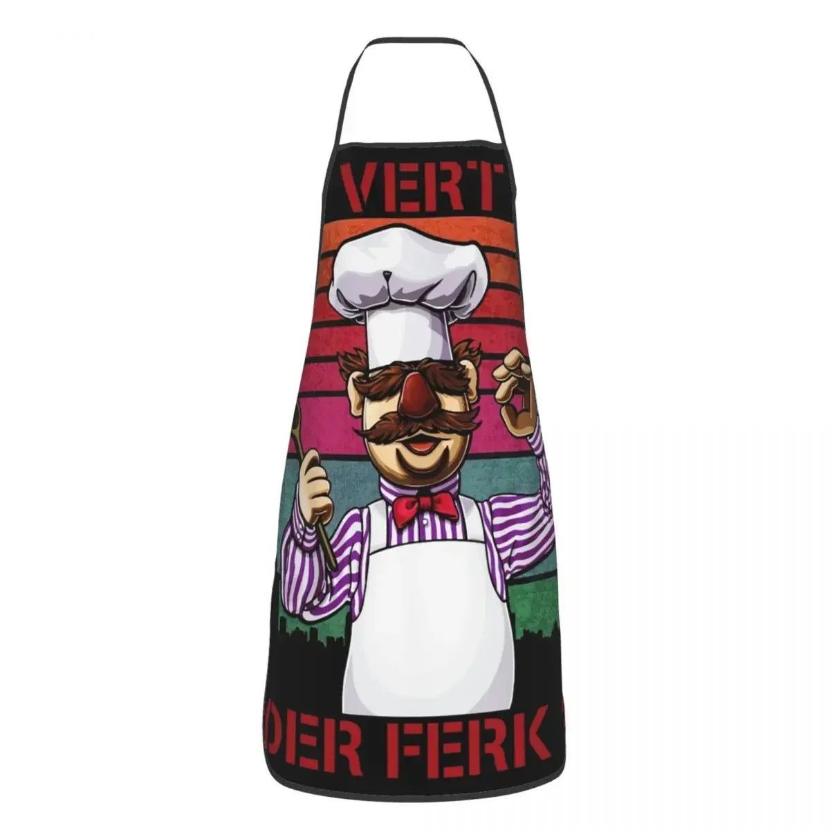 Tablier Chef Suédois Muppet Show - Tablier de Cuisine Unisexe en Tissu Oxford pour Homme et Femme - Cuisine Chez Nadine