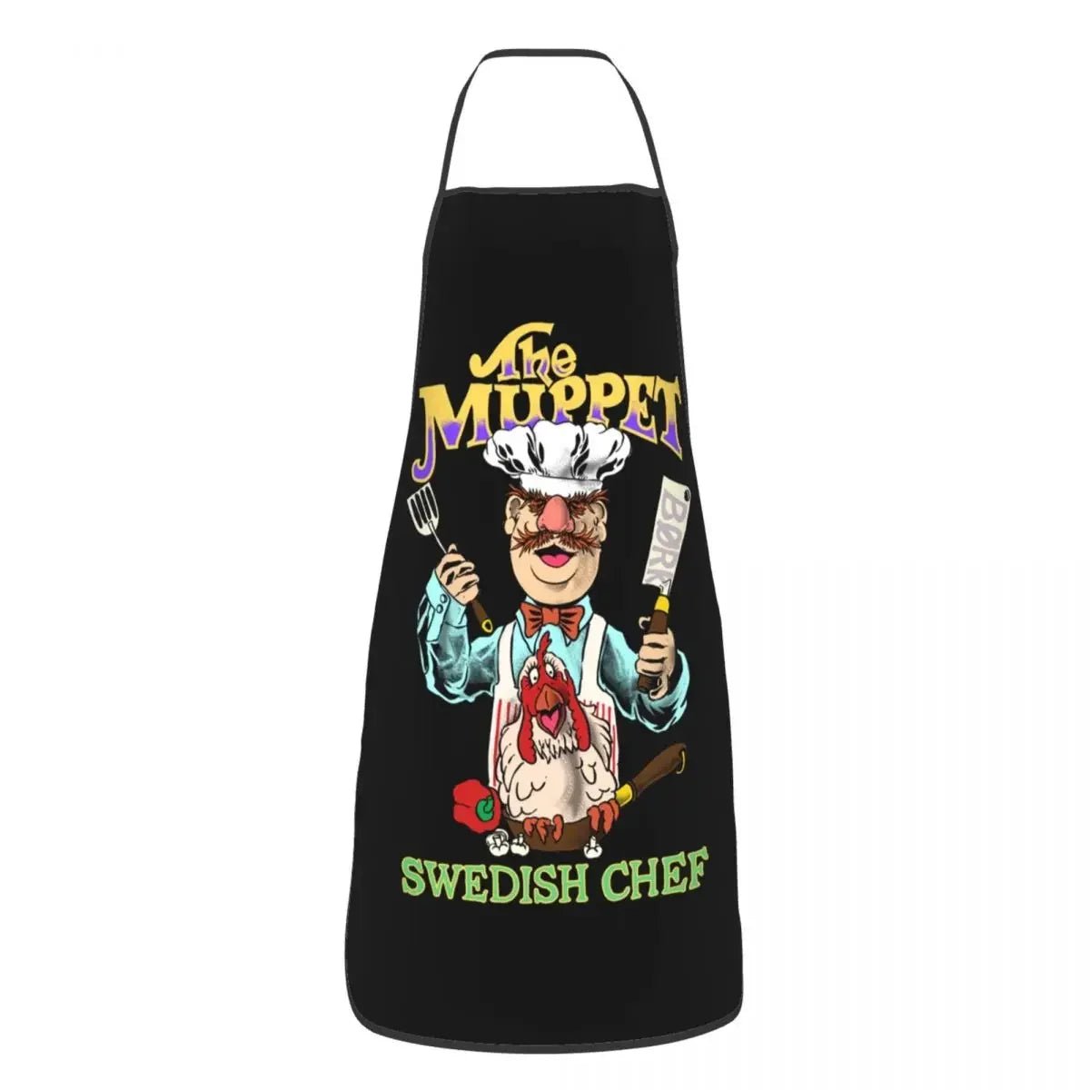 Tablier Chef Suédois Muppet Show - Tablier de Cuisine Unisexe en Tissu Oxford pour Homme et Femme - Cuisine Chez Nadine