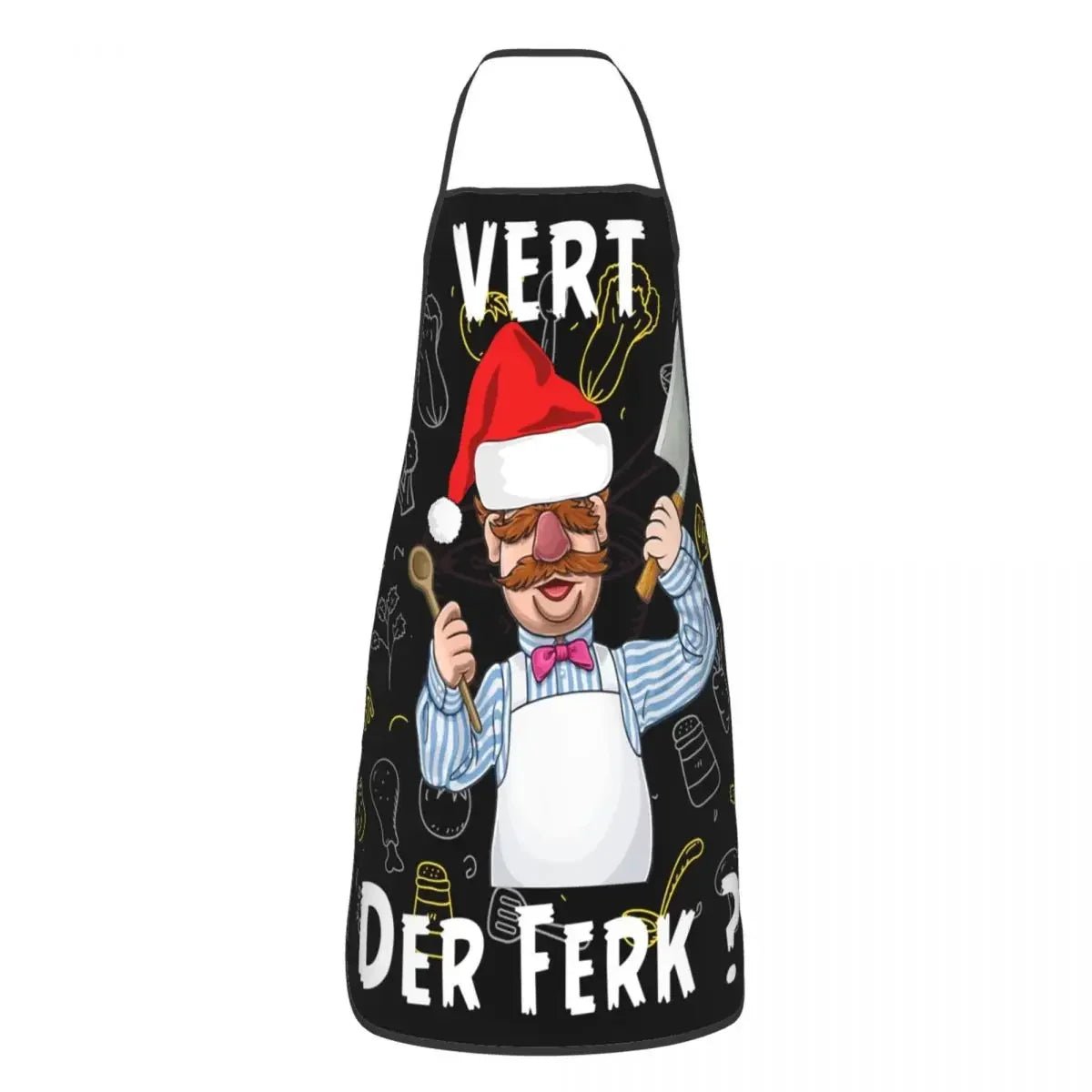 Tablier Chef Suédois Muppet Show - Tablier de Cuisine Unisexe en Tissu Oxford pour Homme et Femme - Cuisine Chez Nadine