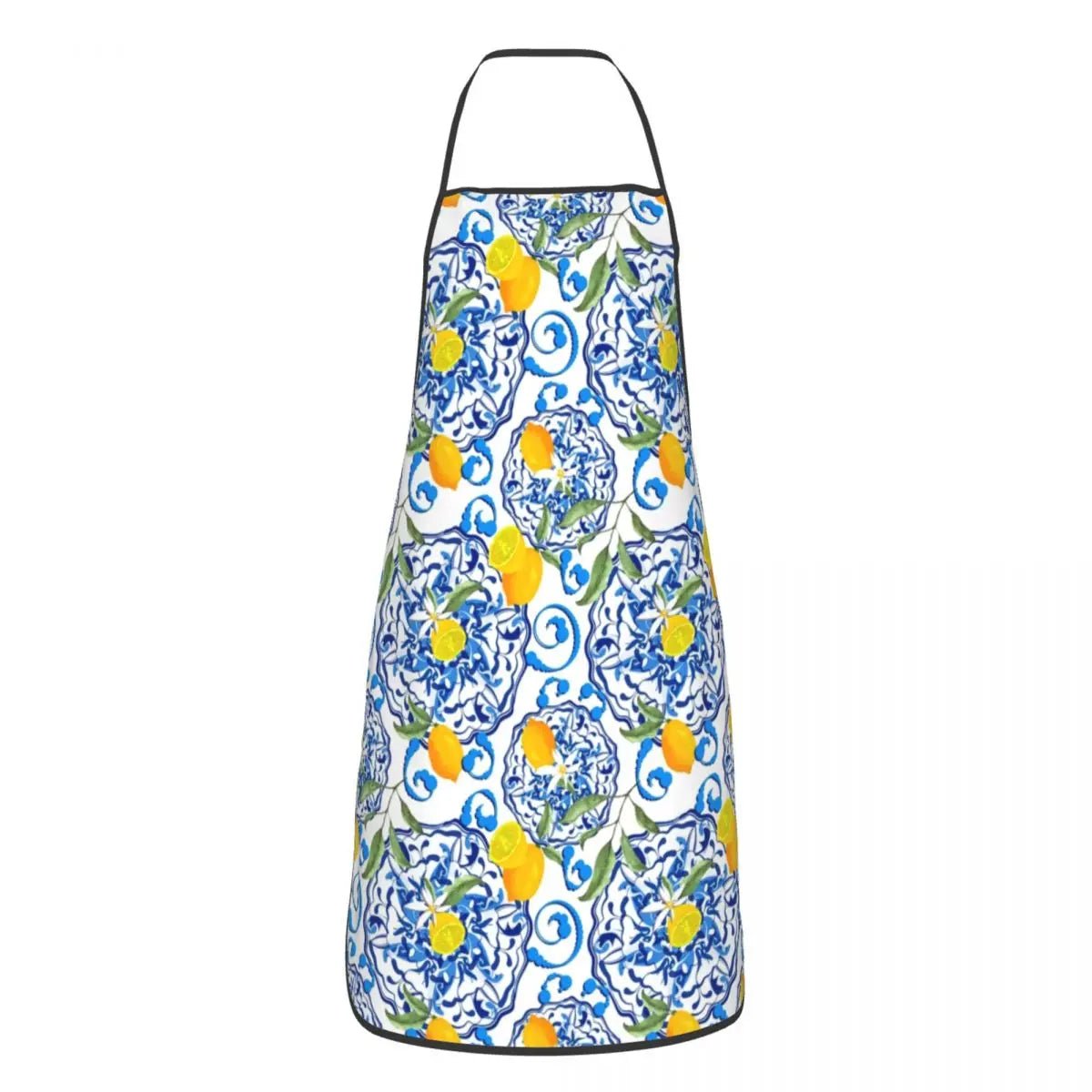 Tablier Citrons Jaunes Été - Tablier de Cuisine Unisexe Motif Fruits Personnalisé - Cuisine Chez Nadine