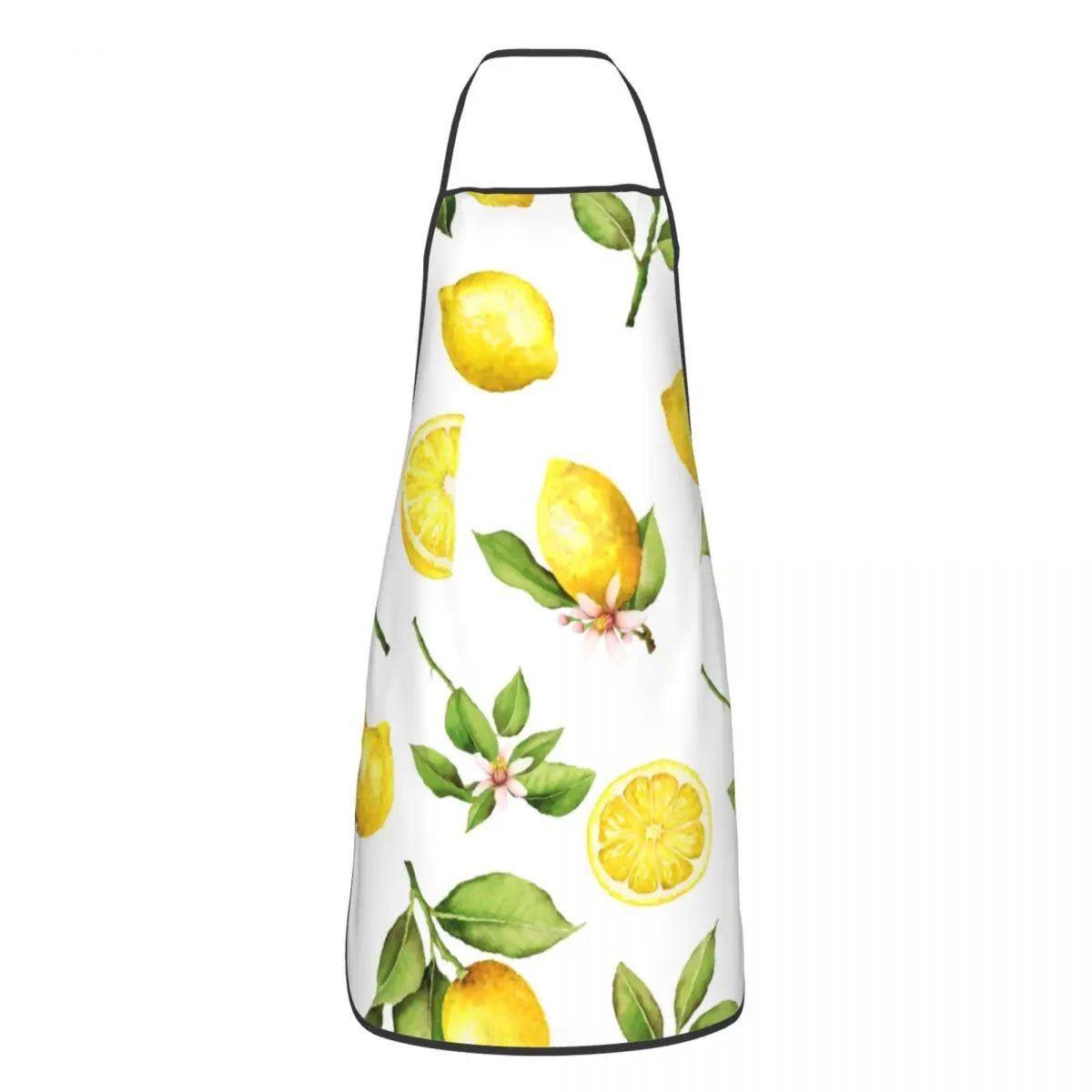 Tablier Citrons Jaunes Été - Tablier de Cuisine Unisexe Motif Fruits Personnalisé - Cuisine Chez Nadine