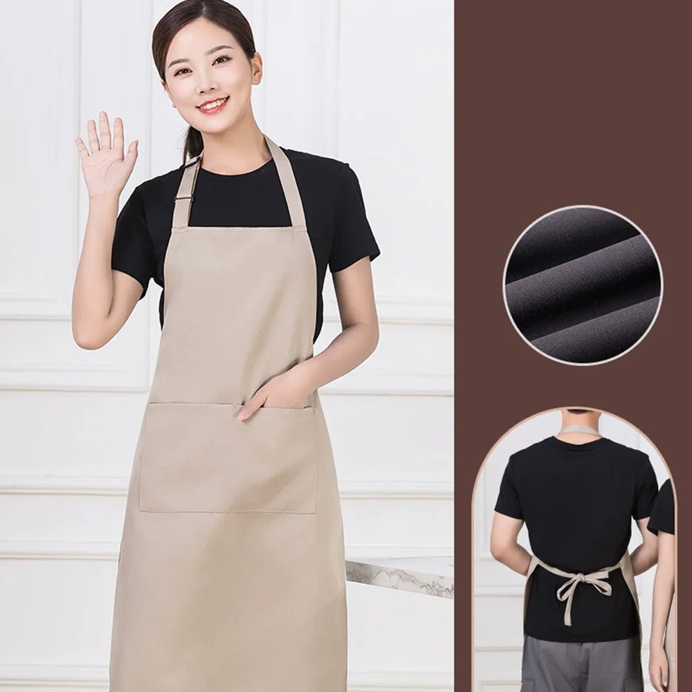 Tablier de Cuisine Ajustable avec Poches - Tablier de Chef Unisexe pour Homme et Femme - Cuisine Chez Nadine