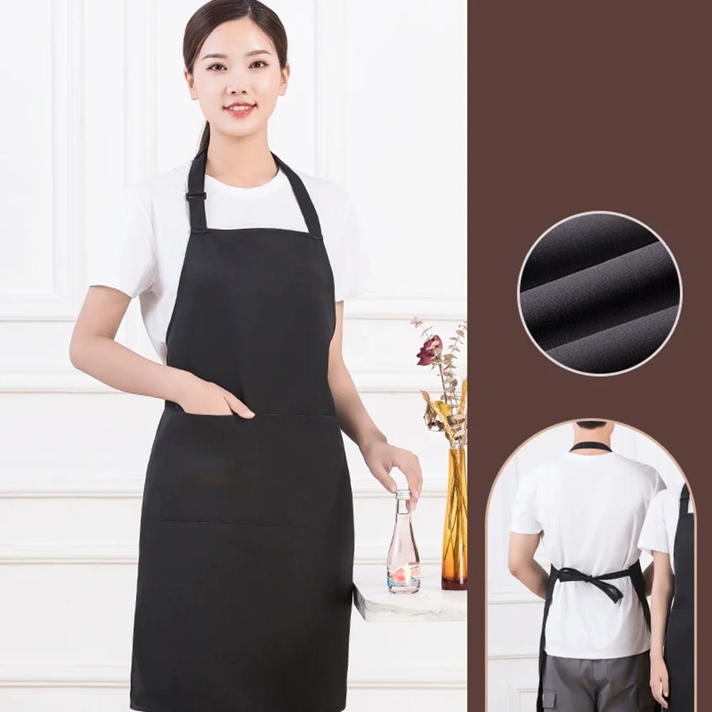 Tablier de Cuisine Ajustable avec Poches - Tablier de Chef Unisexe pour Homme et Femme - Cuisine Chez Nadine