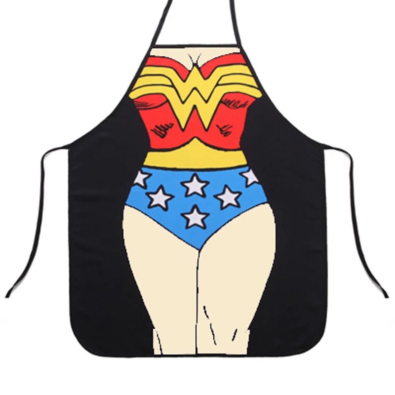 Tablier de Cuisine Super Héros Amusant - Tablier Humoristique pour Homme et Femme - Cuisine Chez Nadine