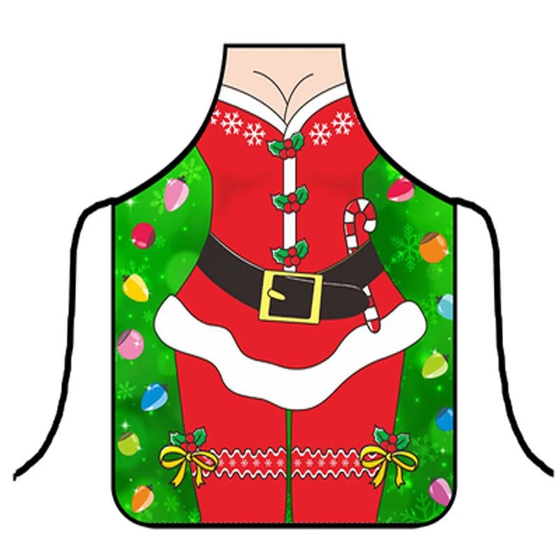 Tablier de Noël 3D Clown Amusant - Tablier de Cuisine Humoristique pour Fêtes et Soirées - Cuisine Chez Nadine