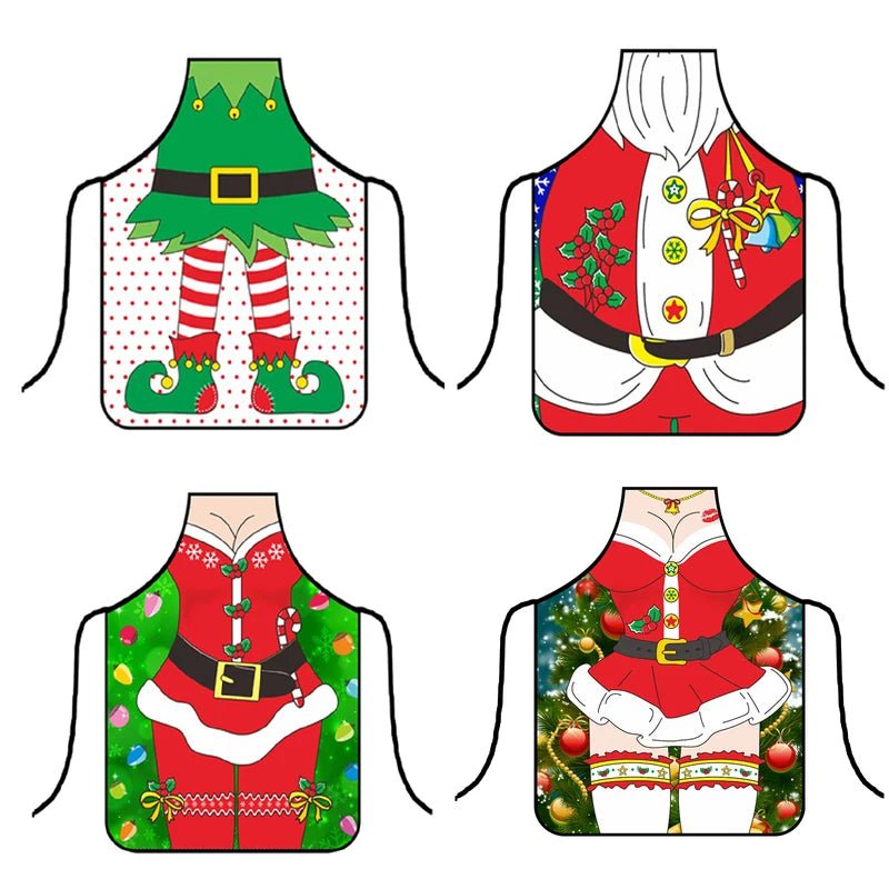 Tablier de Noël 3D Clown Amusant - Tablier de Cuisine Humoristique pour Fêtes et Soirées - Cuisine Chez Nadine