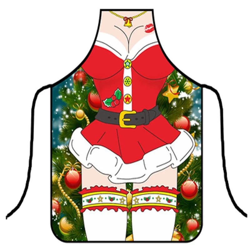 Tablier de Noël 3D Clown Amusant - Tablier de Cuisine Humoristique pour Fêtes et Soirées - Cuisine Chez Nadine