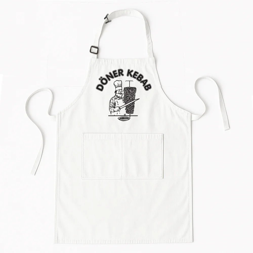 Tablier Doner Kebab en Coton - Tablier de Cuisine pour Homme et Femme - Cuisine Chez Nadine