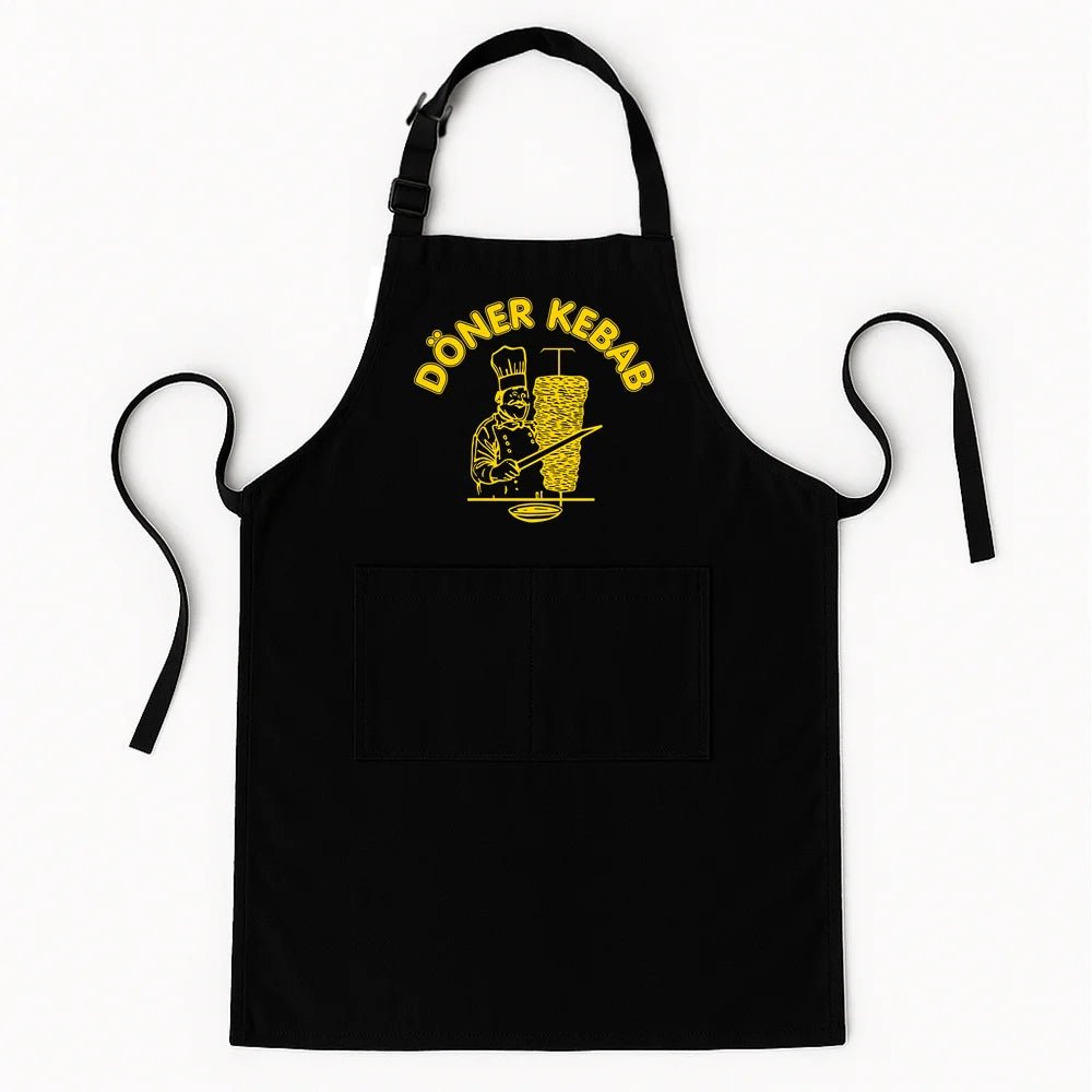 Tablier Doner Kebab en Coton - Tablier de Cuisine pour Homme et Femme - Cuisine Chez Nadine