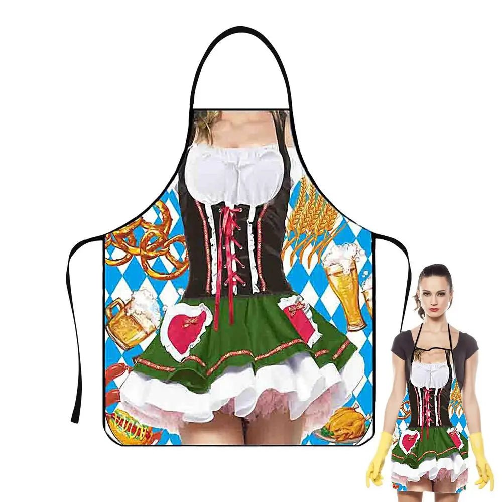 Tablier Humoristique Super Muscle - Tablier de Cuisine Amusant Oktoberfest pour Homme et Femme - Cuisine Chez Nadine