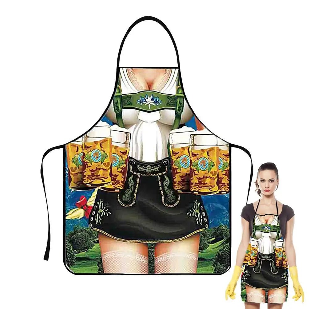 Tablier Humoristique Super Muscle - Tablier de Cuisine Amusant Oktoberfest pour Homme et Femme - Cuisine Chez Nadine