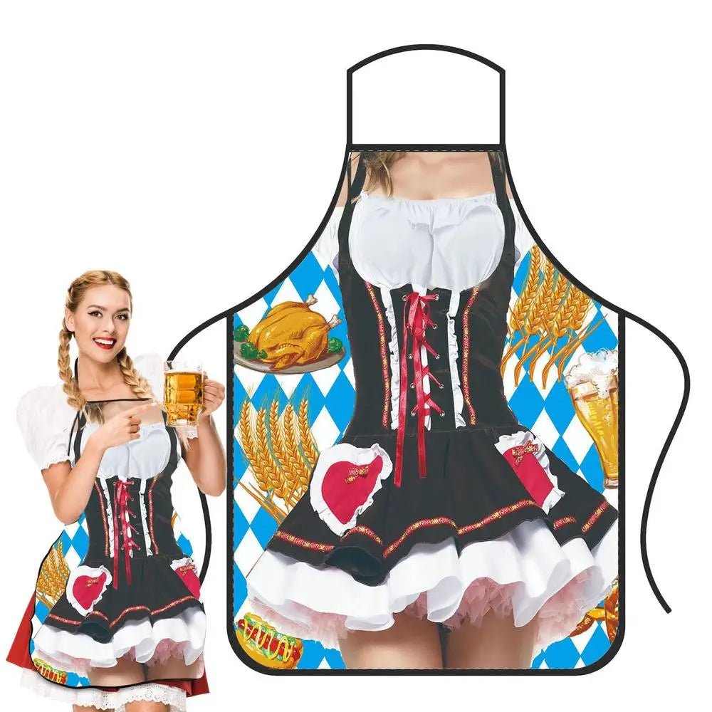 Tablier Humoristique Super Muscle - Tablier de Cuisine Amusant Oktoberfest pour Homme et Femme - Cuisine Chez Nadine