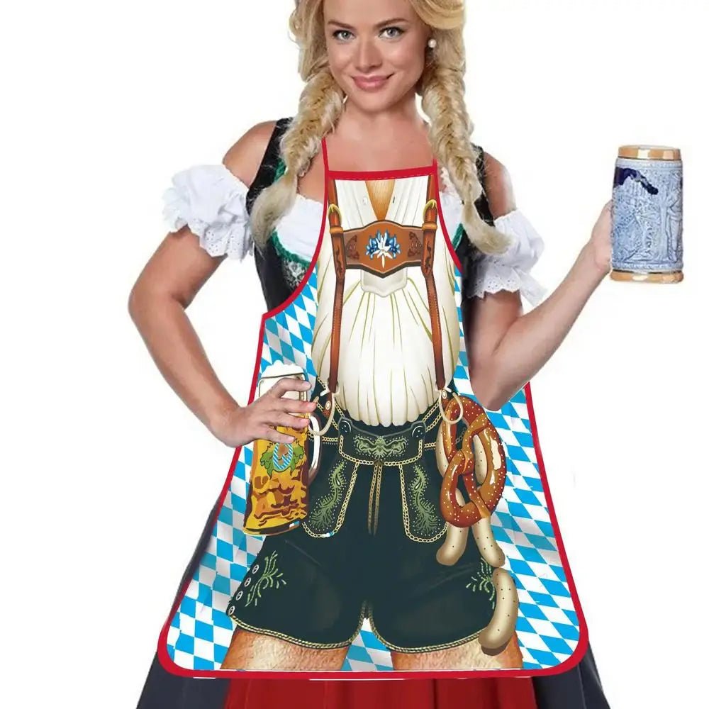 Tablier Humoristique Super Muscle - Tablier de Cuisine Amusant Oktoberfest pour Homme et Femme - Cuisine Chez Nadine