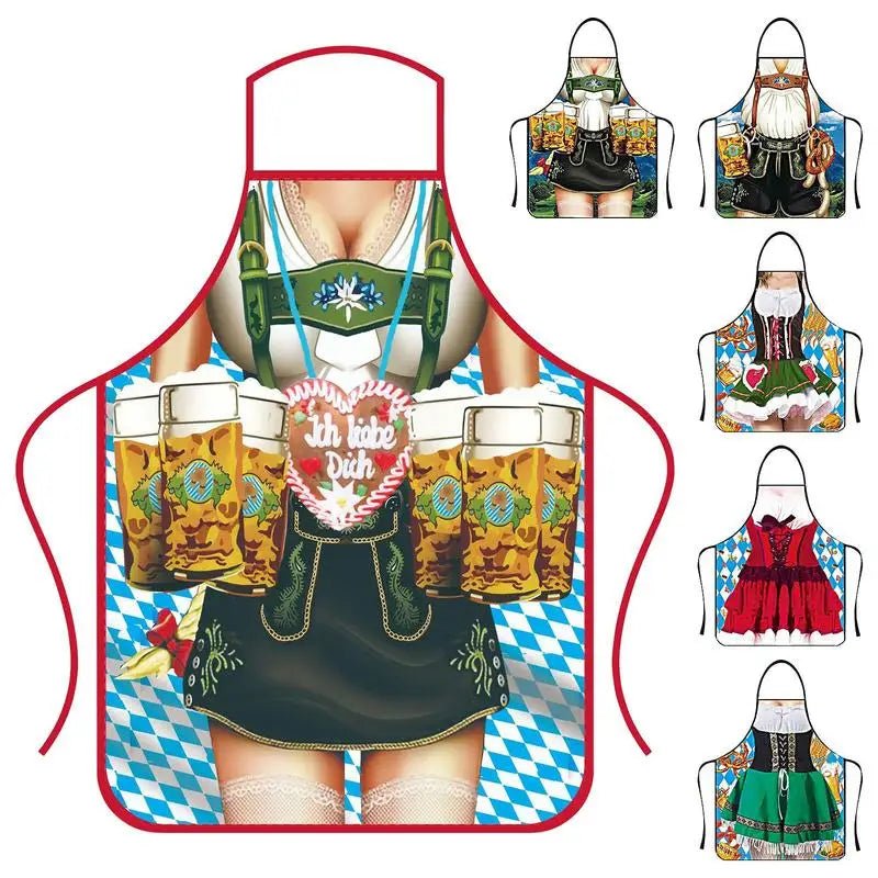 Tablier Humoristique Super Muscle - Tablier de Cuisine Amusant Oktoberfest pour Homme et Femme - Cuisine Chez Nadine