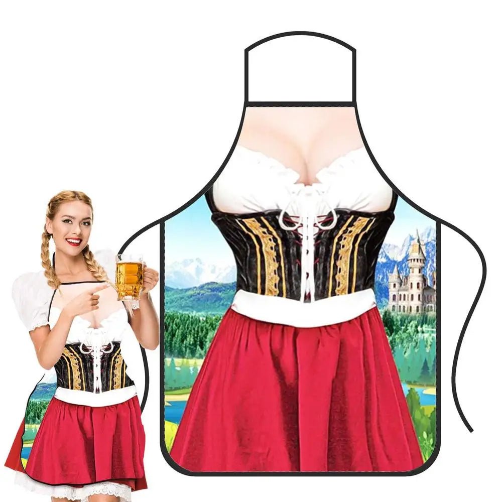 Tablier Humoristique Super Muscle - Tablier de Cuisine Amusant Oktoberfest pour Homme et Femme - Cuisine Chez Nadine