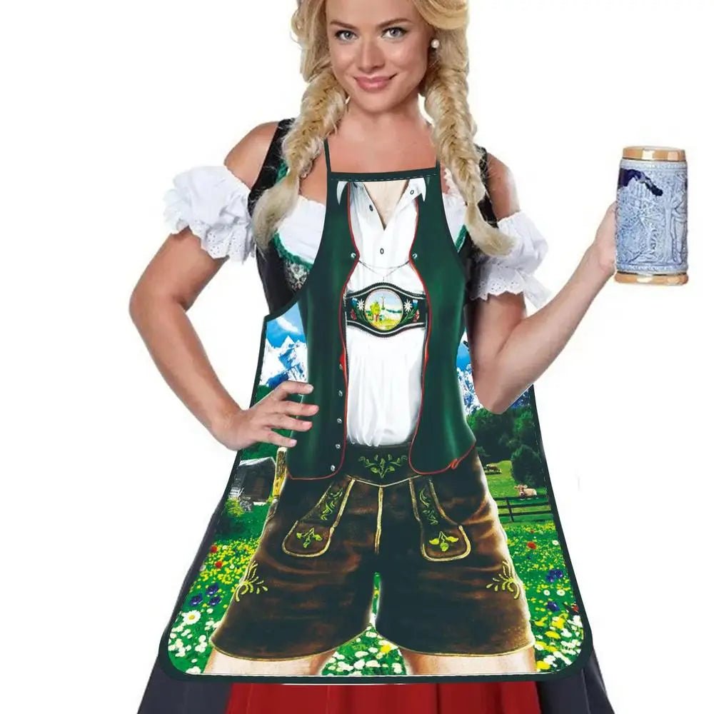 Tablier Humoristique Super Muscle - Tablier de Cuisine Amusant Oktoberfest pour Homme et Femme - Cuisine Chez Nadine