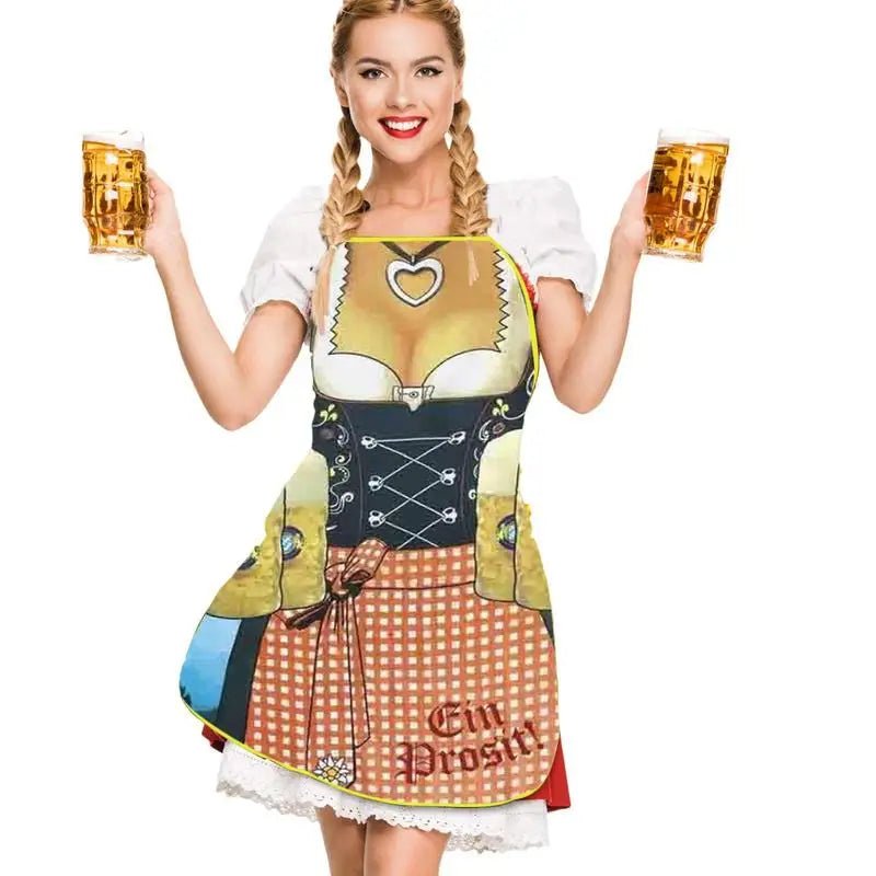 Tablier Humoristique Super Muscle - Tablier de Cuisine Amusant Oktoberfest pour Homme et Femme - Cuisine Chez Nadine